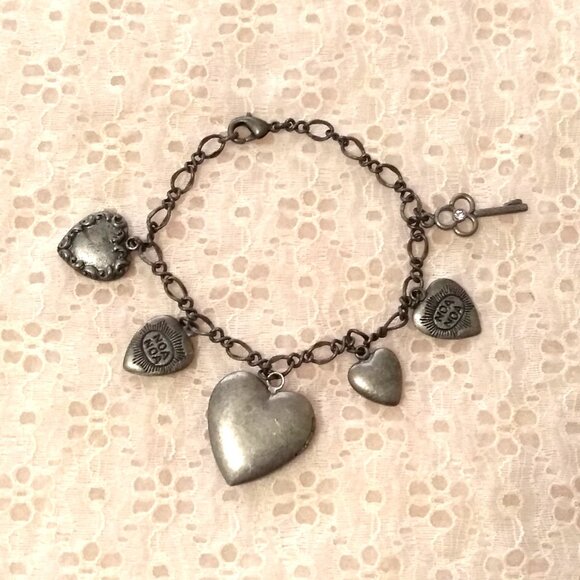 Vintage New NOA NOA Locket Heart Charms Titanium Bracelet Women Jewelry Gifts - Picture 4 of 8